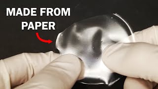 Turning paper into plastic