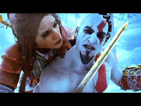 God of War Ragnarok - Young Kratos vs. Freya Boss Fight [4K 60ᶠᵖˢ ✔]