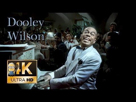 Dooley Wilson AI 4K Colorized Enhanced - Knock On Wood 1942 (Casablanca)