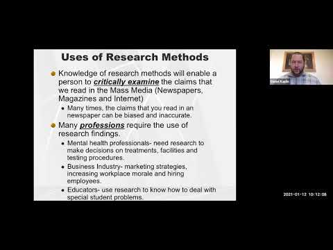 Research Methods: Introduction to Research Methods