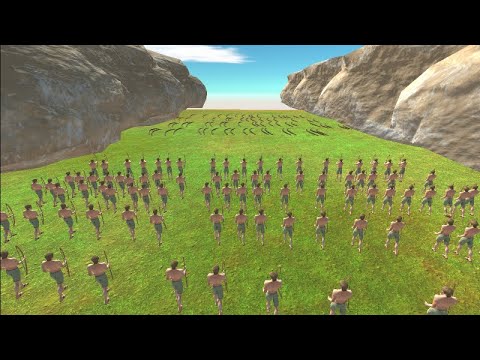 archie the archer army vs anaconda army Animal Revolt Battle Simulator