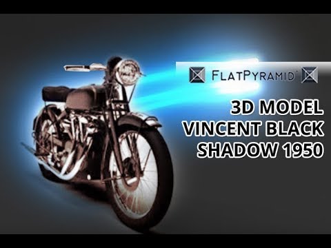 3D Model Vincent Black Shadow 1950 Review