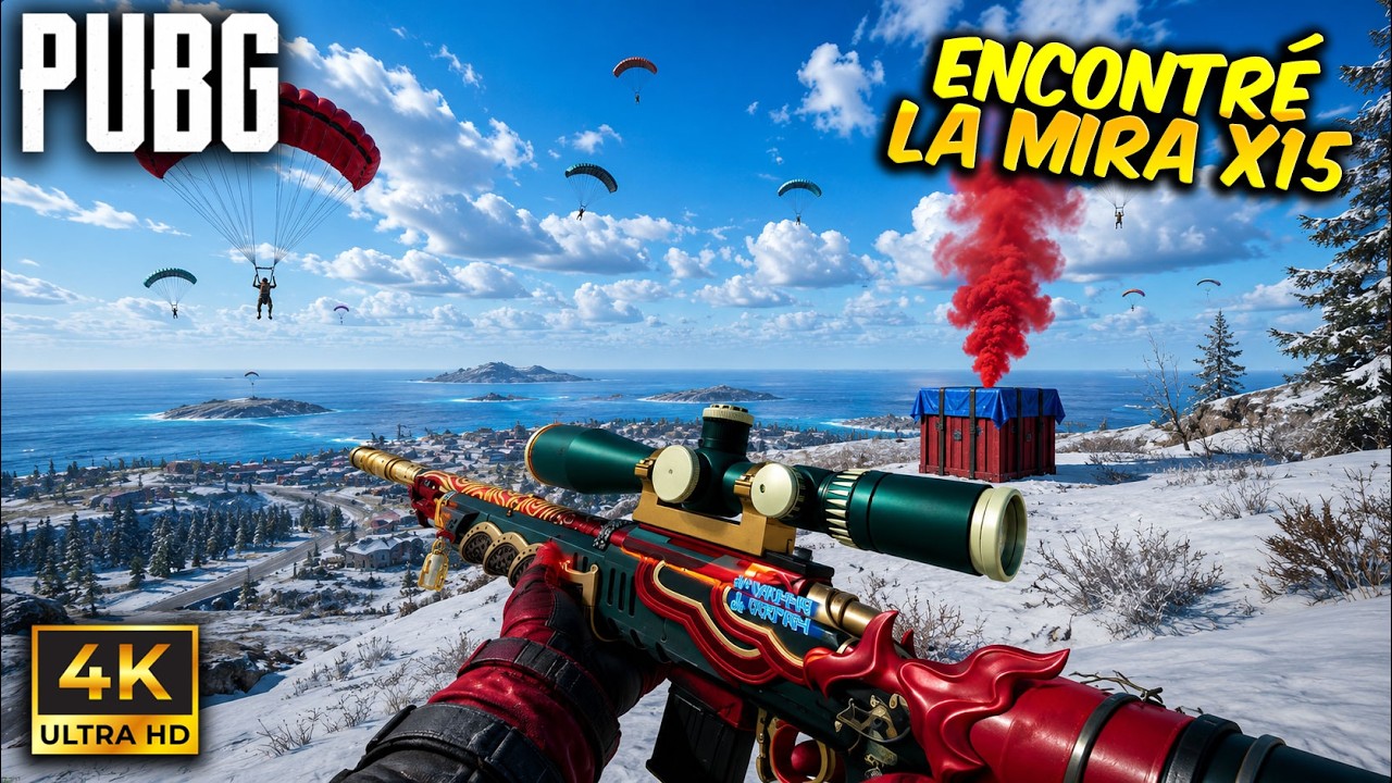 La MIRA X15 de PUBG en AIRDROP es una BELLEZA 🥰 Estoys GRAFICOS se ven BRUTALES