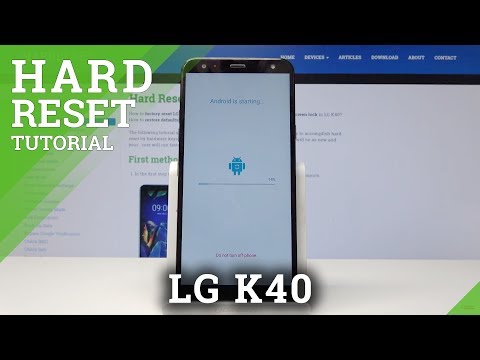 HARD RESET LG K40 - Factory Reset / Delete Content & Settings