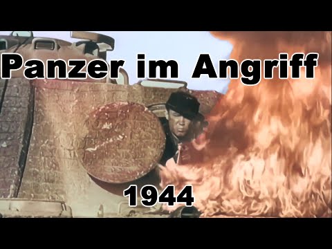 Tanks on the attack - Smashing enemy tanks 1944 German tank tactics