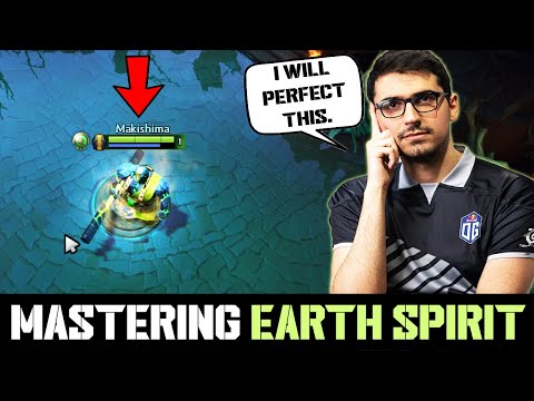 OG.Saksa spamming EARTH SPIRIT first PICK - Do you smell what's coming?! DOTA 2