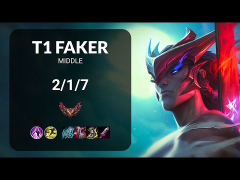 T1 Faker Yone vs Irelia MIDDLE - KR GRANDMASTER Patch 15.9