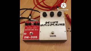 Video thumbnail for 5 minutes for Electro harmonix octave multiplexer with Hayashi craft distortion mill dm-305 by Experiman