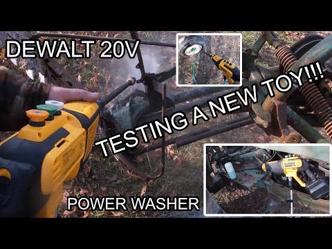 Testing out a new Toy: Dewalt 20v Power Washer