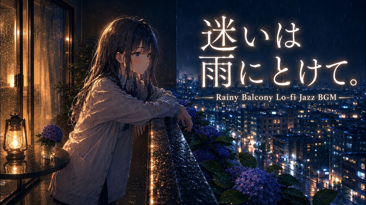 【フリーBGM】迷いは雨にとけて。