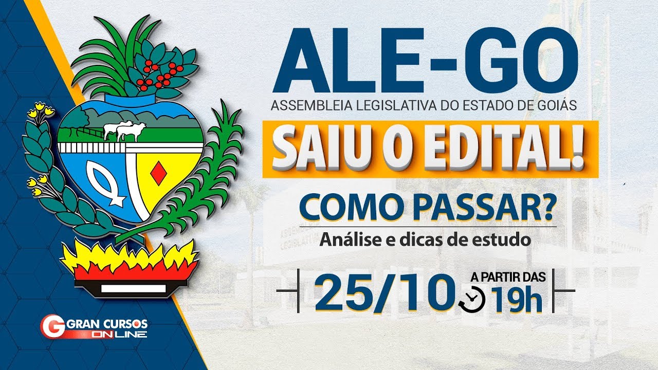 Concurso ALE-GO | Análise do edital e dicas de estudo - Como Passar?