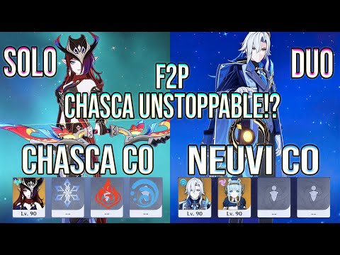 🔥 F2P Chasca SOLO!? + Element Chaos & Neuvillette CALM DOWN! | Spiral Abyss 12 | Genshin Impact