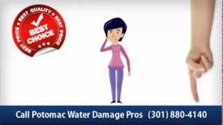 preview picture of video 'Potomac MD Water Damage Restoration 301-880-4140 BEST Choice!'