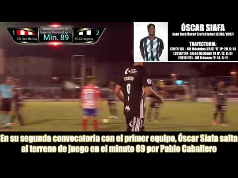 Debut de Óscar Siafa - CD Don Benito 1-2 FC Cartagena - Jornada 2 (2019/2020)