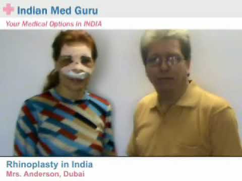 Cosmetic Nose Job done in Bangalore on Middle East Citizen in India under Skilled Surgeons