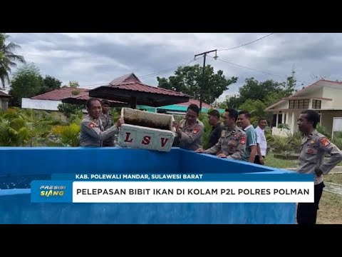 POLRES POLMAN LEPAS 2000 BIBIT IKAN DI KOLAM P2L