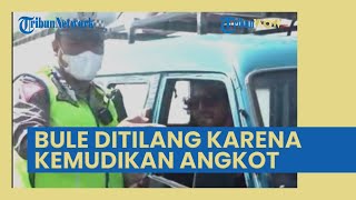 Bule Amerika Serikat Ditilang Polisi Gara-gara Kemudikan Angkot, Sempat Terlibat Aksi Kejar-kejaran
