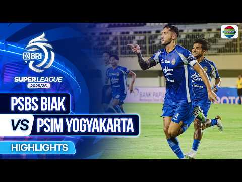 PSBS Biak FC VS PSIM Jogja  - Highlights | BRI Super League 2025/26