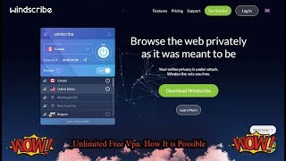 Windscribe free vpn | How To Use Free Internet On PC Or Laptop Using VPN Windscribe | SumonDoherty