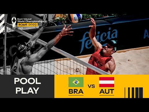Andre/George 🇧🇷 vs. Huber, A./Dressler 🇦🇹 - Pool Play Highlights Rome 2022 #BeachWorldChamps