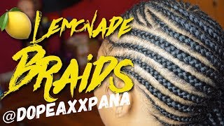 How To: Lemonade Braids | Small Feed in Braids | Dopeaxxpana