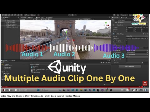 Play Multiple Audio clip One by One In Unity | Unity basic tutorial | Nested Mango