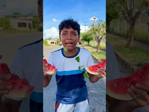 This boy turned into a watermelon plant