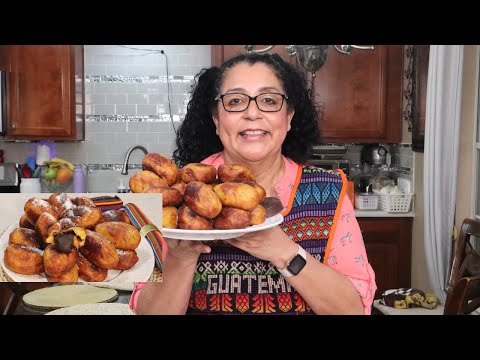 Rellenitos de Platanos con frijol negro y chocolate / receta / chocolate / frijol negro / Guatemala