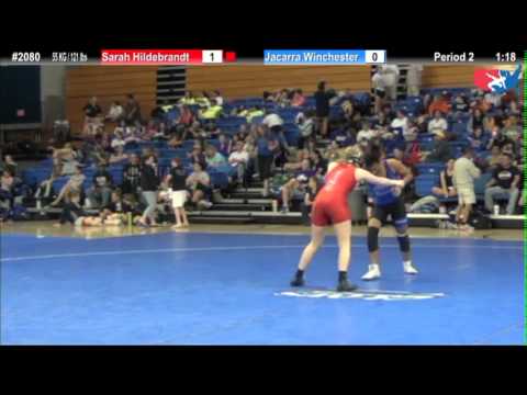 WM 55 KG - RR1 - Sarah Hildebrandt (King) vs. Jacarra Winchester (MV)