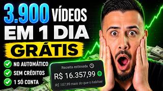 NÃO PRECISA MAIS PAGAR! Nova IA Grátis Cria Vídeos Longos Com 1 CLIQUE para Canal Dark! (Sem Limite)