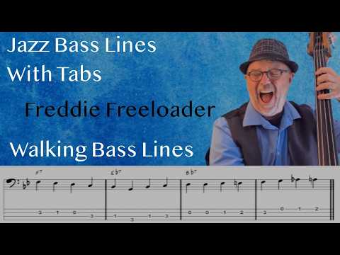 Jazz Bass Lines With Tabs: Walking Bass Tutorial On Freddie Freeloader By Miles Davis