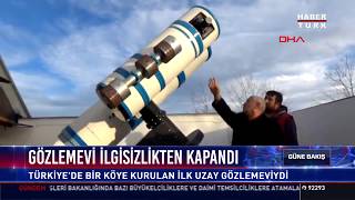 Gözlemevi ilgisizlikten kapandı