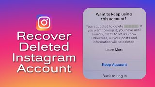 How To Get Back Permanently Deleted Account On Instagram