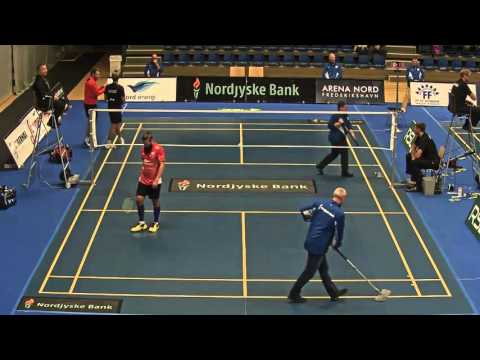 Danish Badminton League | 29.09.2015 | MS | Ville Lang vs Brice Leverdez