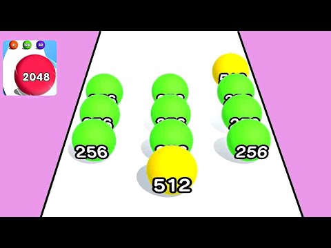 Ball Run 2048 Real Merge ! All Levels Gameplay (721-739) android,ios