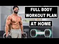 Full Week Workout Plan At Home With Dumbbell | No Gym Full Body Exercise