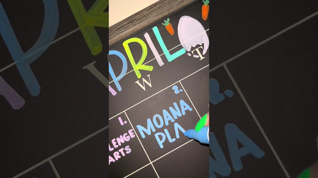 Countdown to Summer Starts in April #chalkboard #calendar #ideas #april #easter