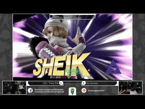 GUMS 15 Singles (Winner's Bracket) - InC Koolaid (Sheik) vs 21S TonyPajamas (Ness)