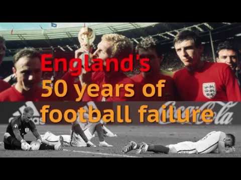 England's 50 years of football failure following 1966 World Cup glory