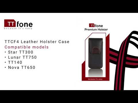TTfone Premium Holster Case Impact Resistant with belt clip Big Button Mobile Phones