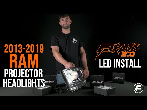 2013-2019 Ram 4th Gen Projector Headlights F1 PLUS 2.0 LED Bulbs: How to Install and Comparison