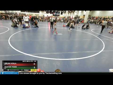 63 Lbs Quarterfinal - Hunter Marx, SD Vs Urijah Ayala, IA 3a5b