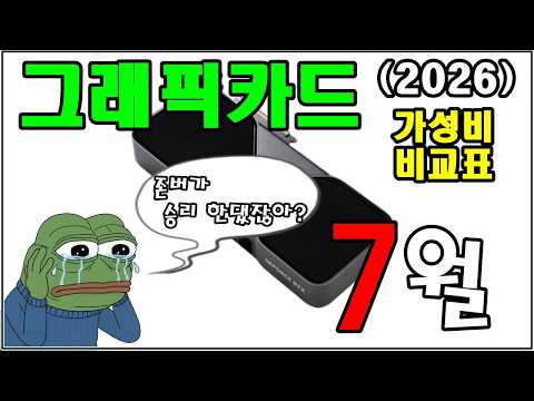 지금 사야 할 그래픽카드, 가격 대비 성능 순위 (7월 그래픽카드 가성비 비교표)