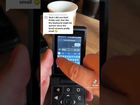 Swiping on a tiny screen is better? CAT S22 Flip texting #shorts