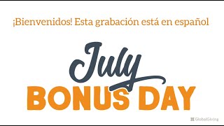 2022 July Bonus Day: Español