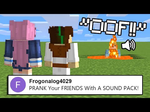 I PRANKED My FRIENDS With A Minecraft SOUND PACK.. | Minecraft Top Comment