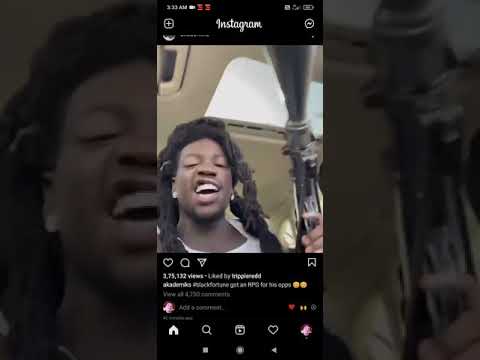 Black fortune show an Rpg for his opps he bought recently