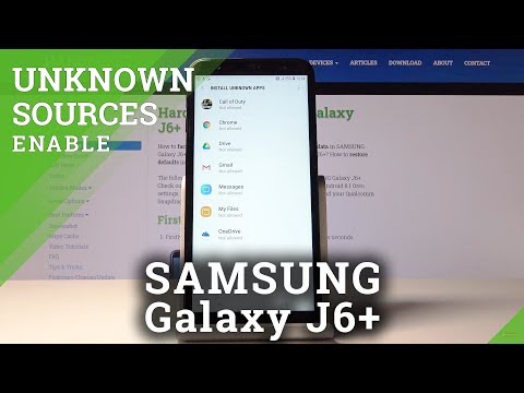 How to Allow Unknown Sources in SAMSUNG Galaxy J6+ - Allow App Instalation