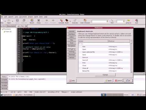 Geany for C and Python Programming