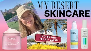 Products I took to the DESERT ☀️| Travel Skincare Routine 🌴